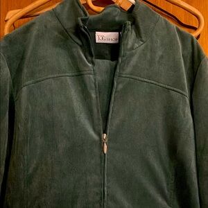 Green Zip-Up Jacket